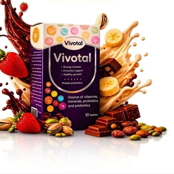 Vivotal powder strawberry flavored فيفوتال بودر لزيادة الوزن